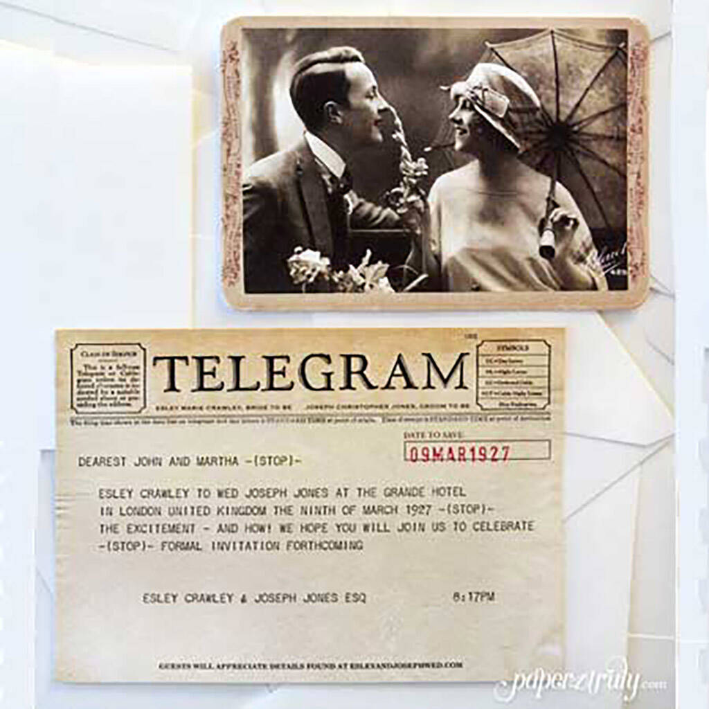 60th Birthday Party Telegram Invitation