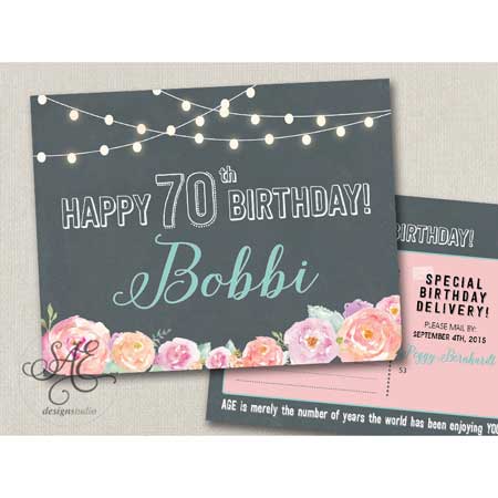 70th ladies birthday ideas