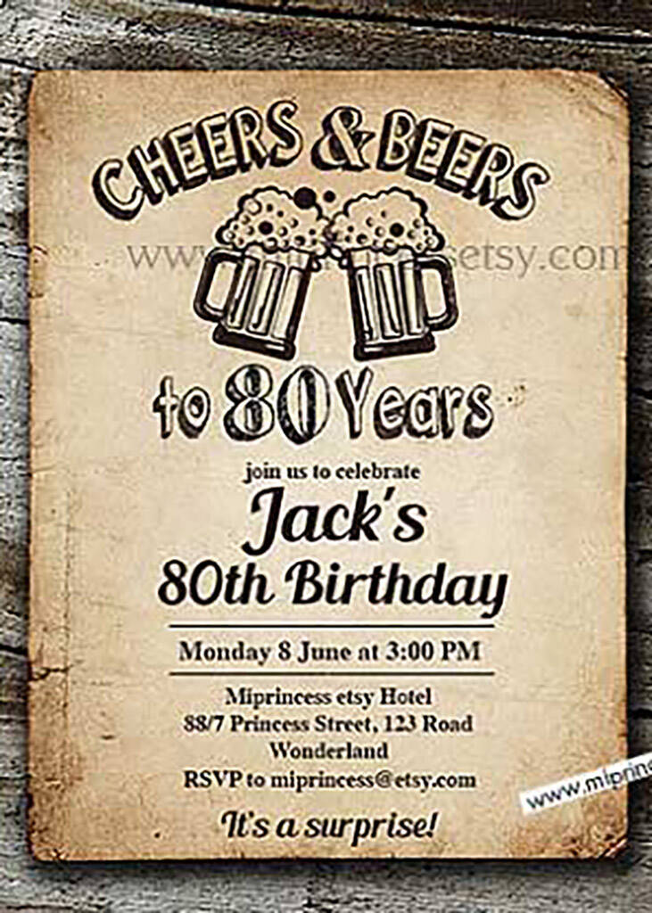 The Best 80th Birthday Invitations—by a Professional Party Planner