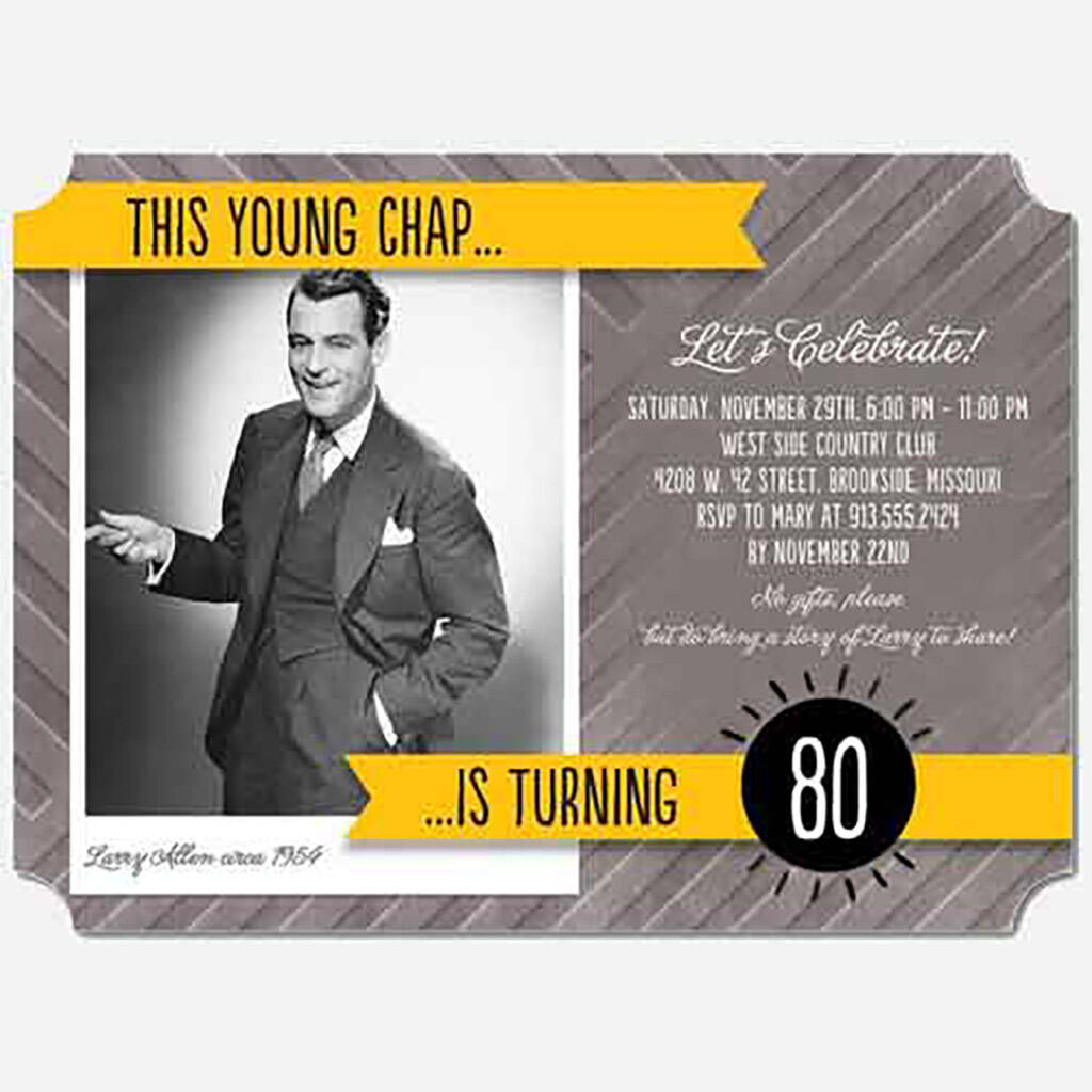 The Best 80th Birthday Invitations—by a Professional Party Planner