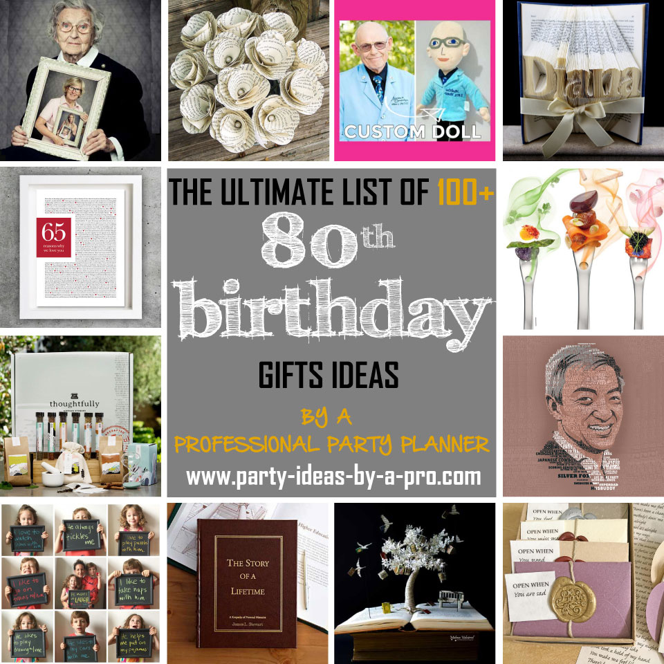 gift ideas for 80th birthday female