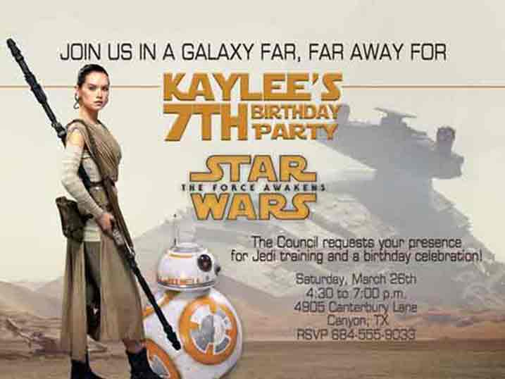 Star Wars Birthday Invitation Template from www.party-ideas-by-a-pro.com