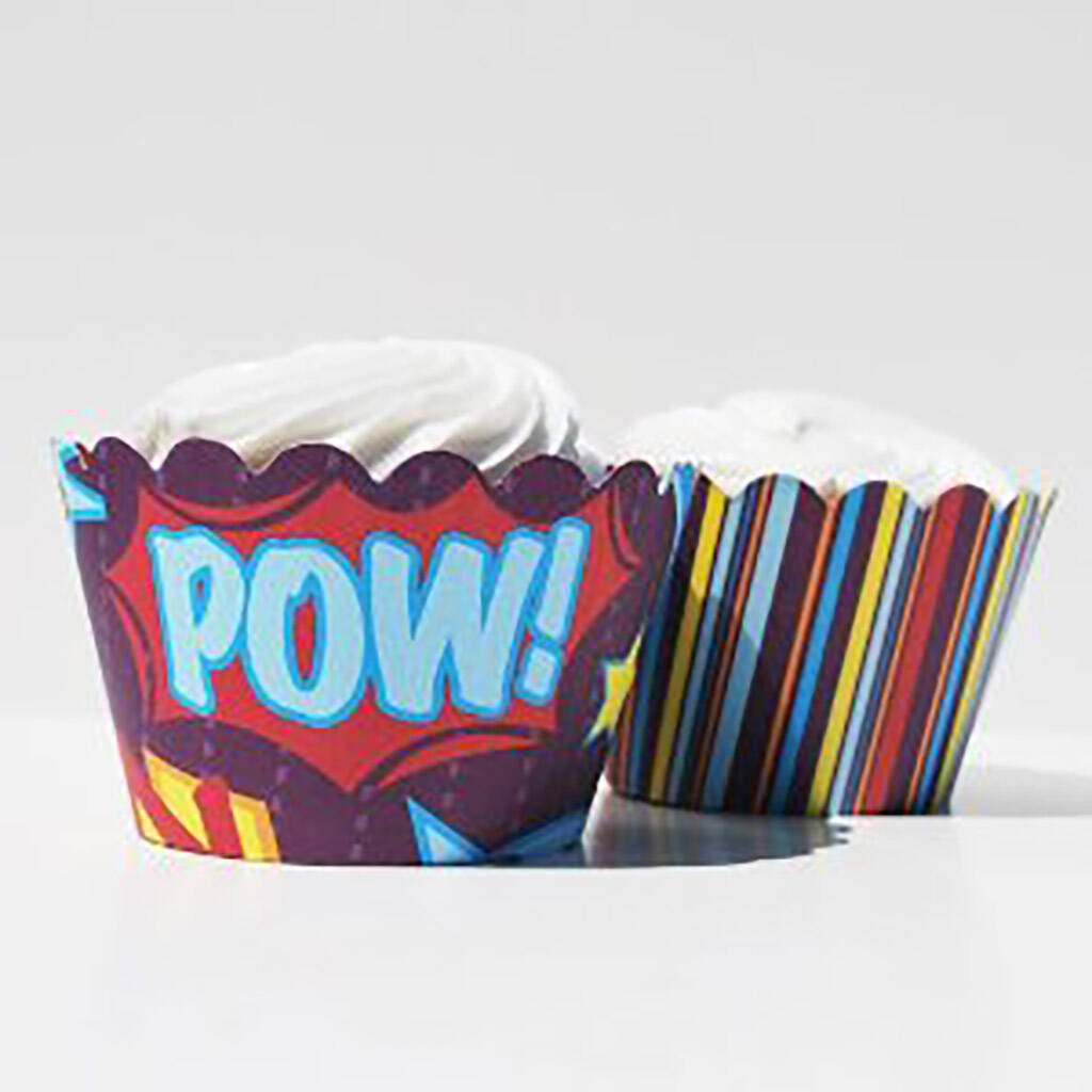 superhero cupcake wrappers