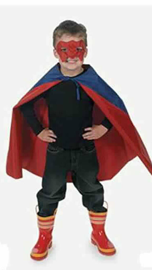 superhero mask and cape