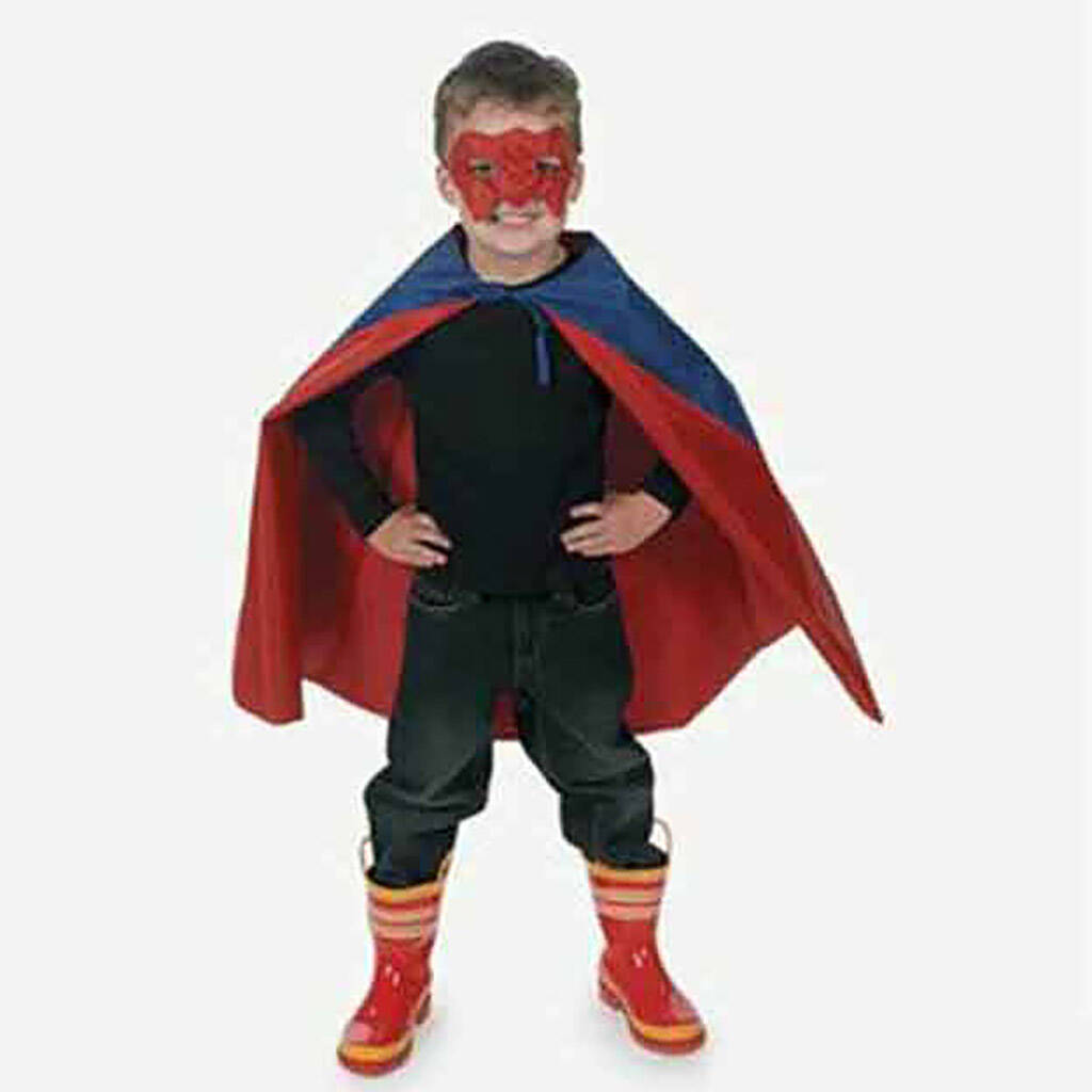 superhero mask and cape