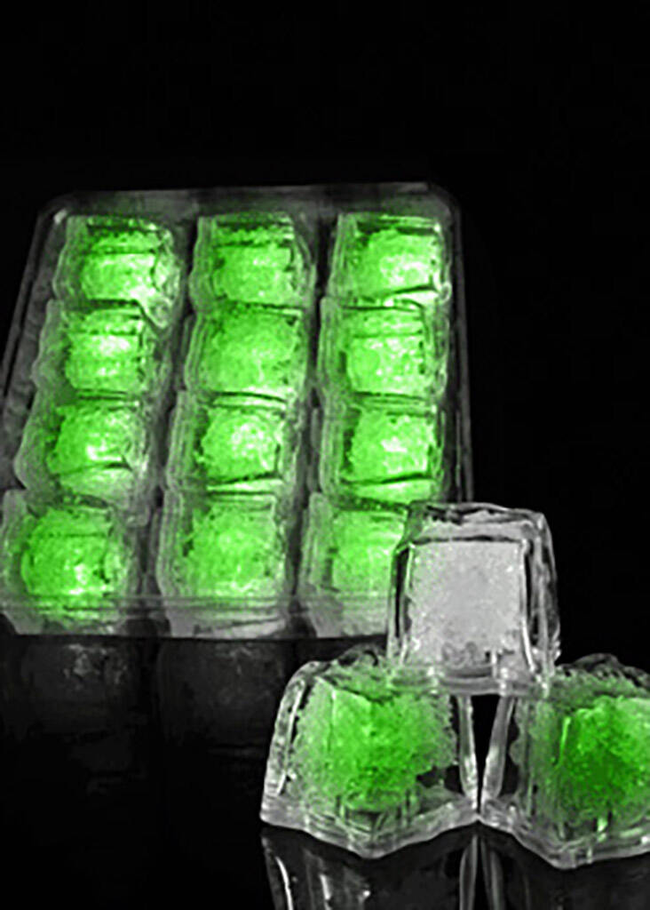 flashing ice cubes