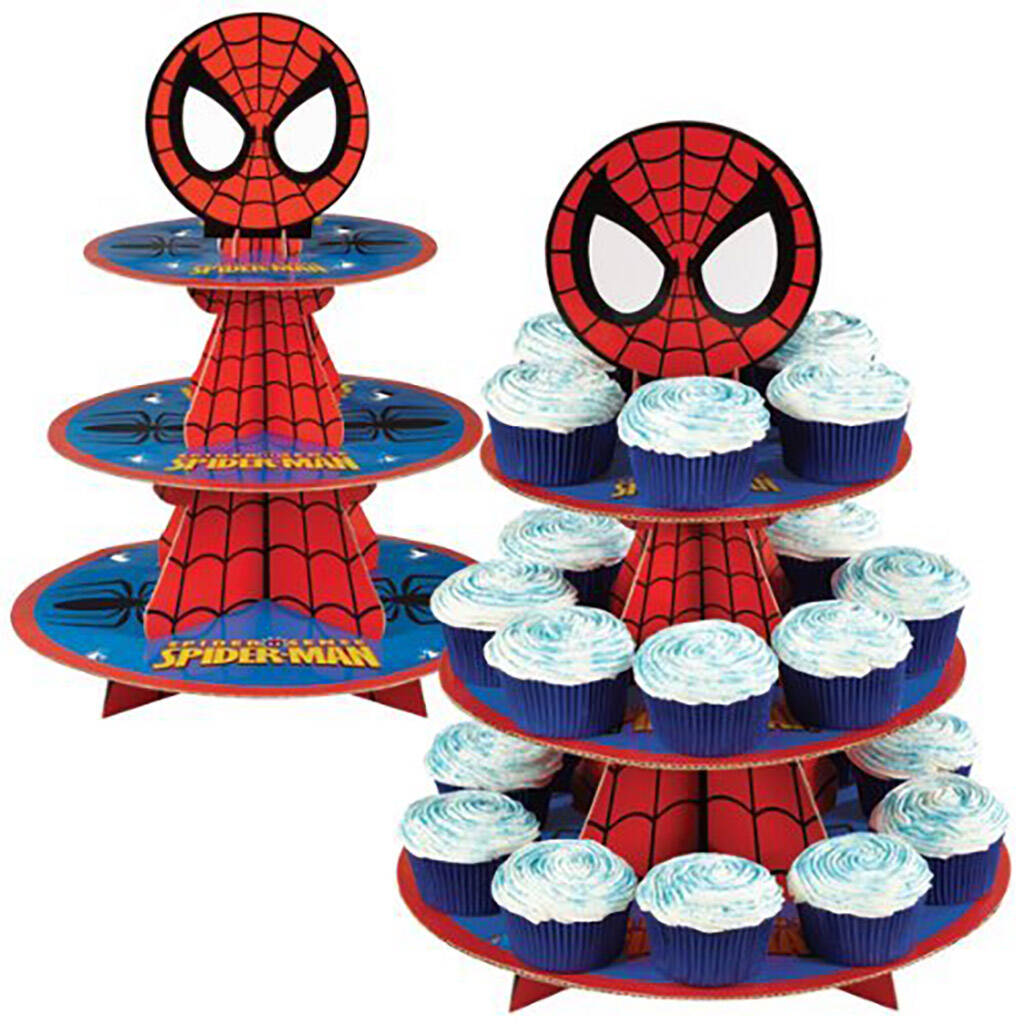 superhero cupcake stand