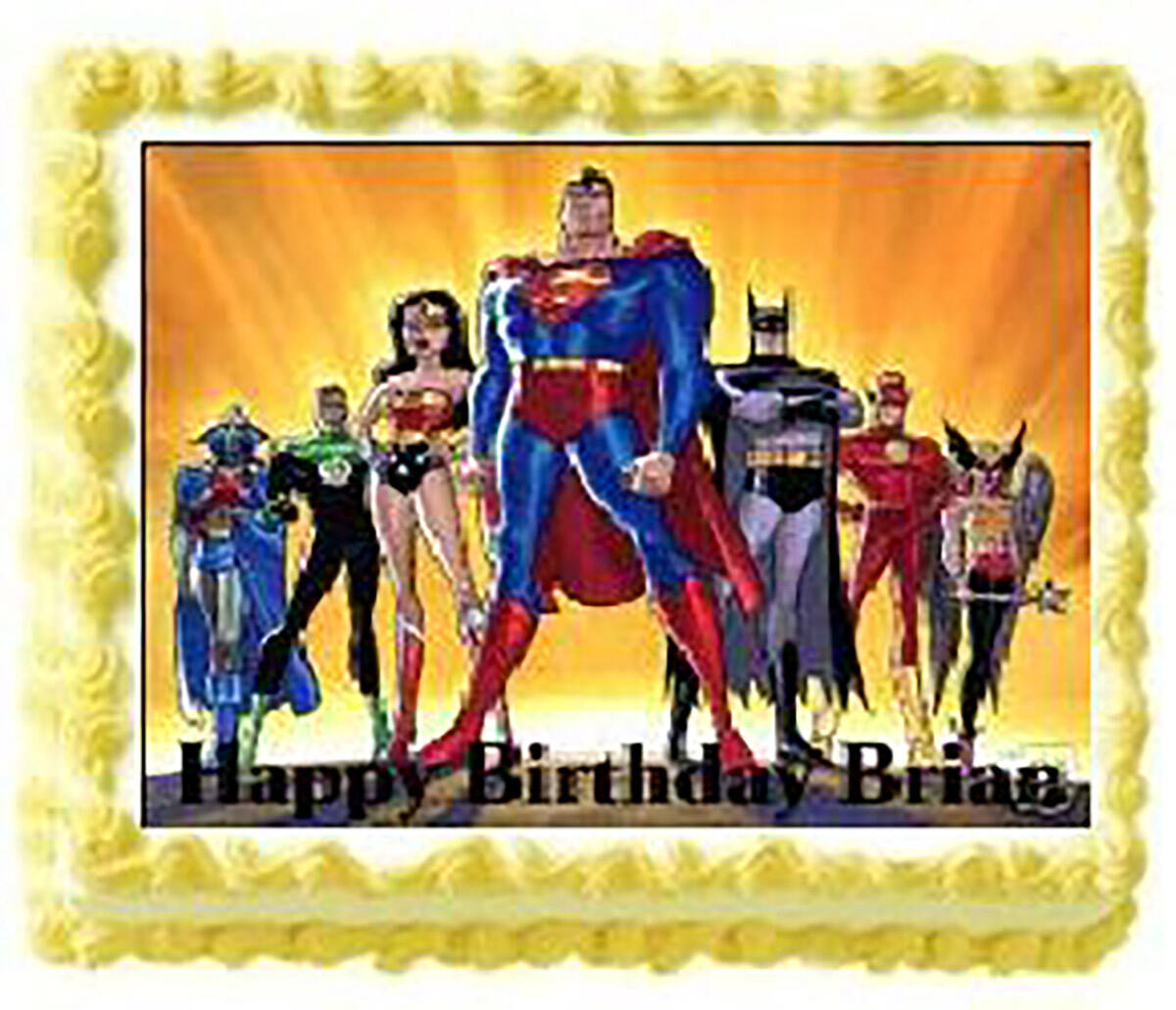 superhero edible image