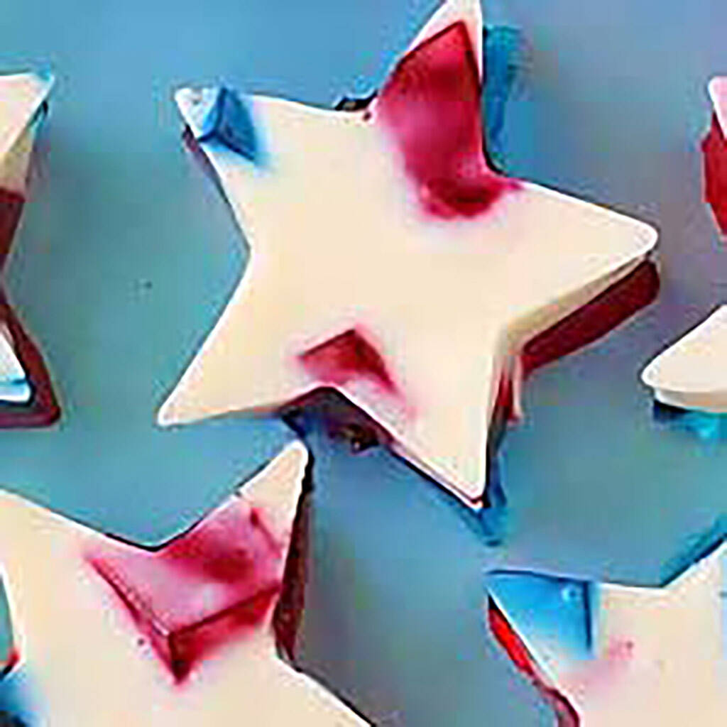 red white and blue jello