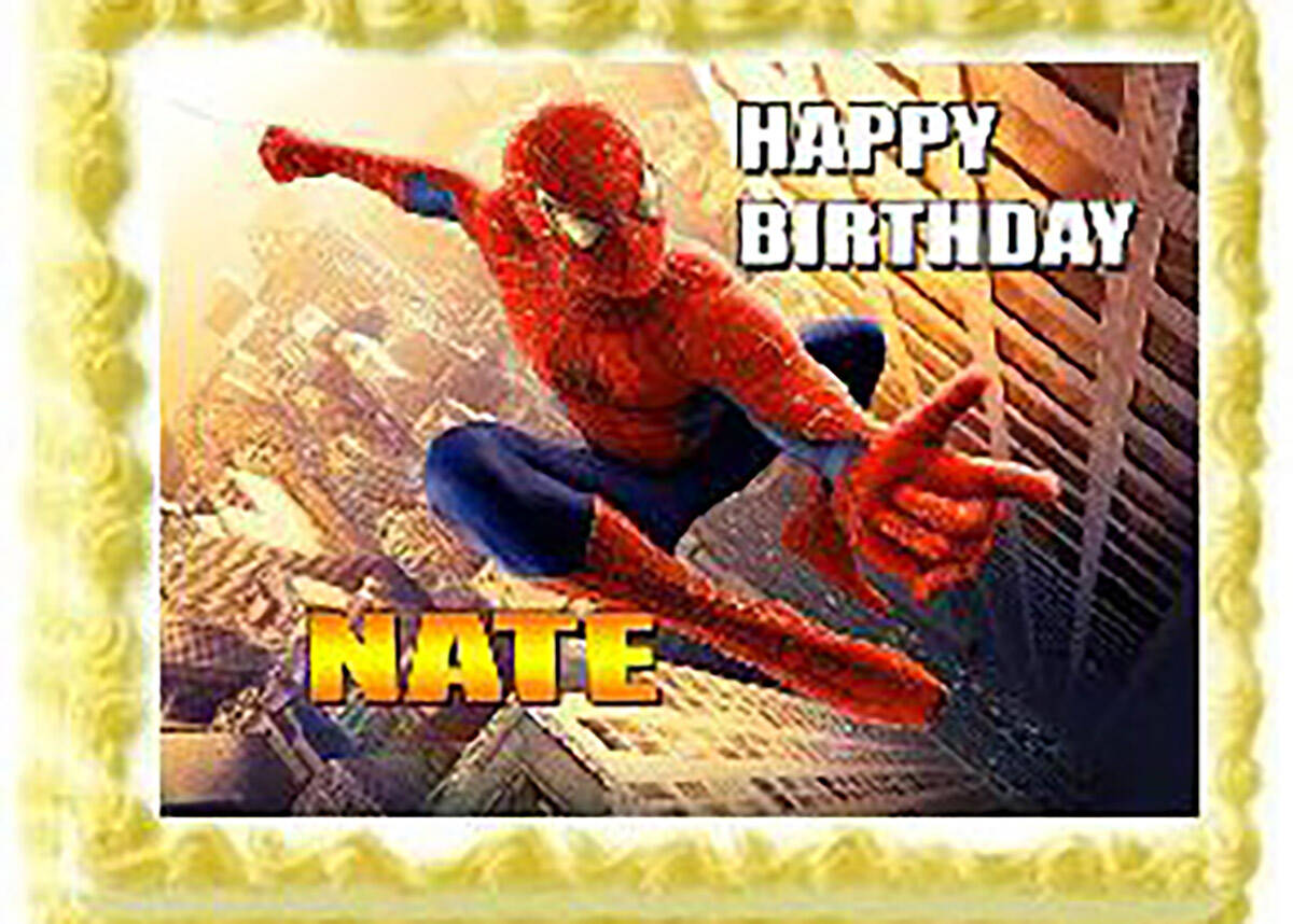 spiderman cake topper