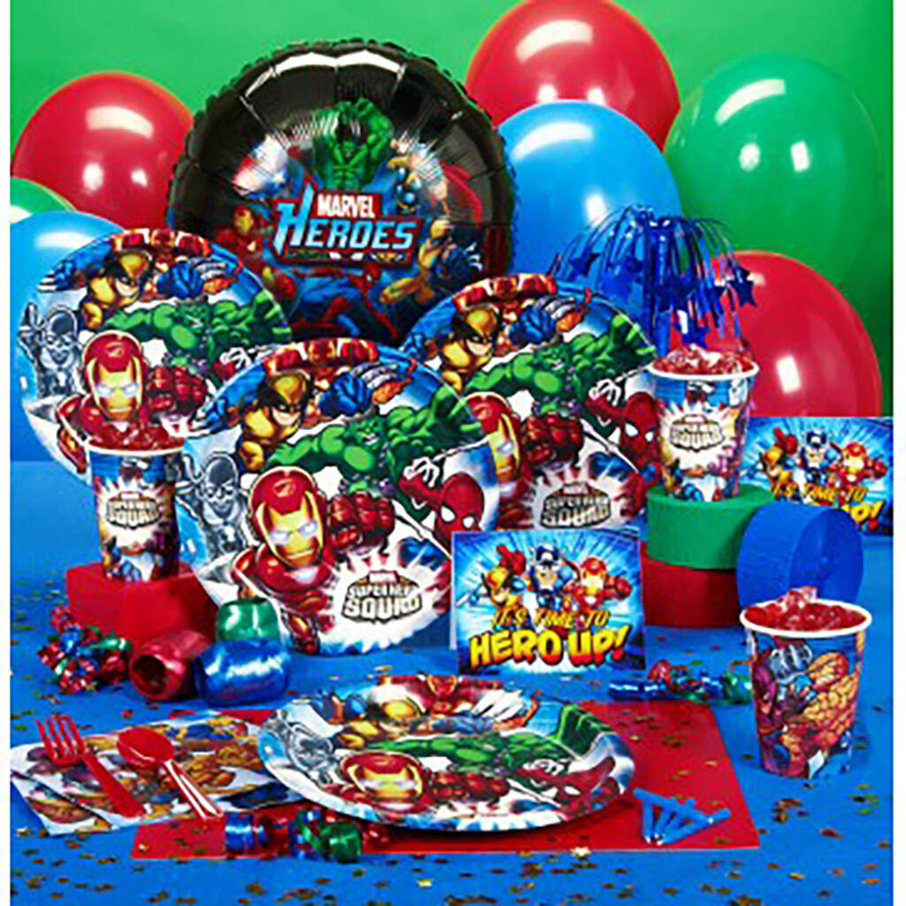 marvel superheroes squad party supplies