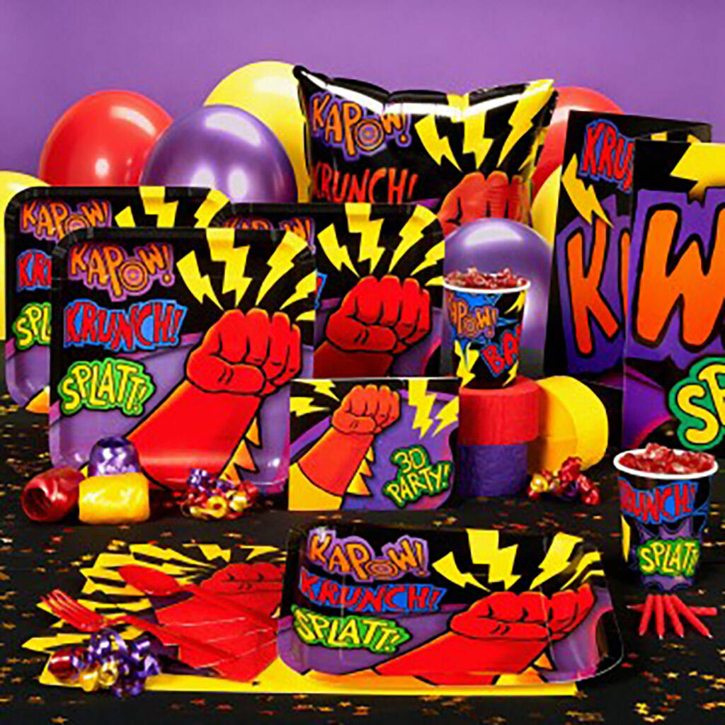 superhero party supplies
