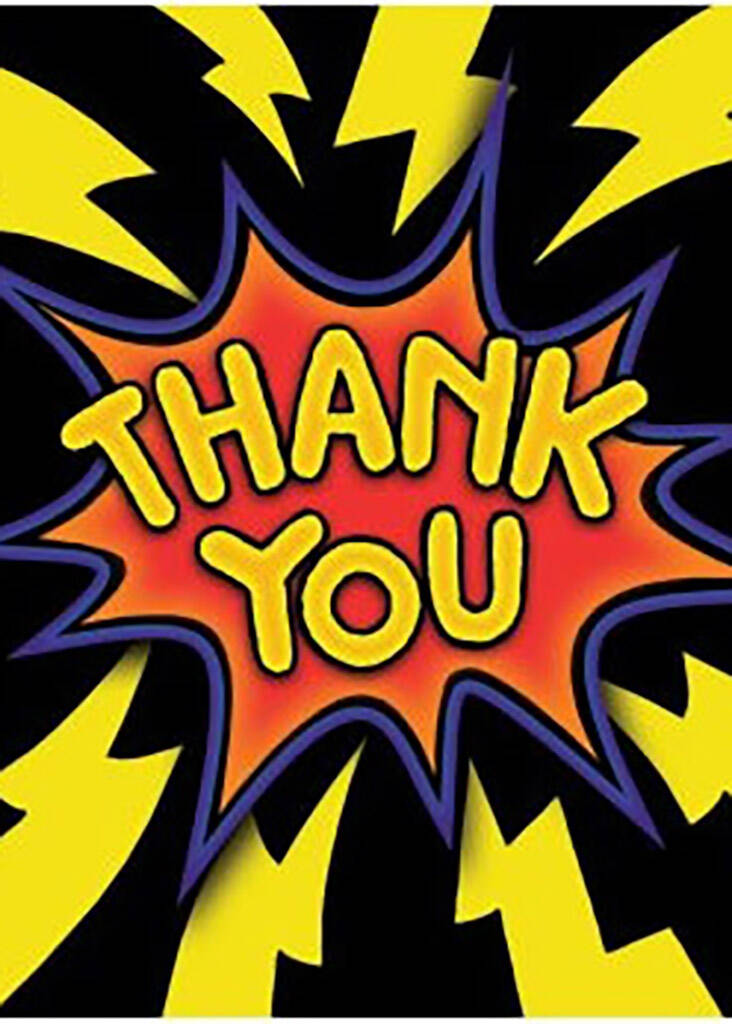 superhero thank you note