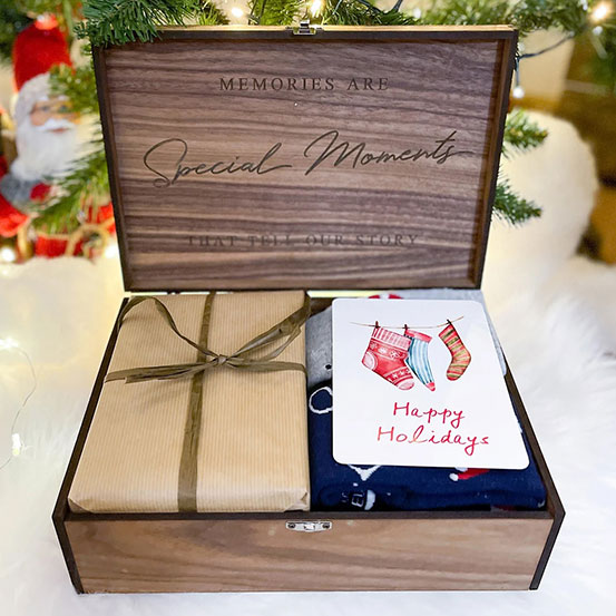 personalized wooden keepsake box