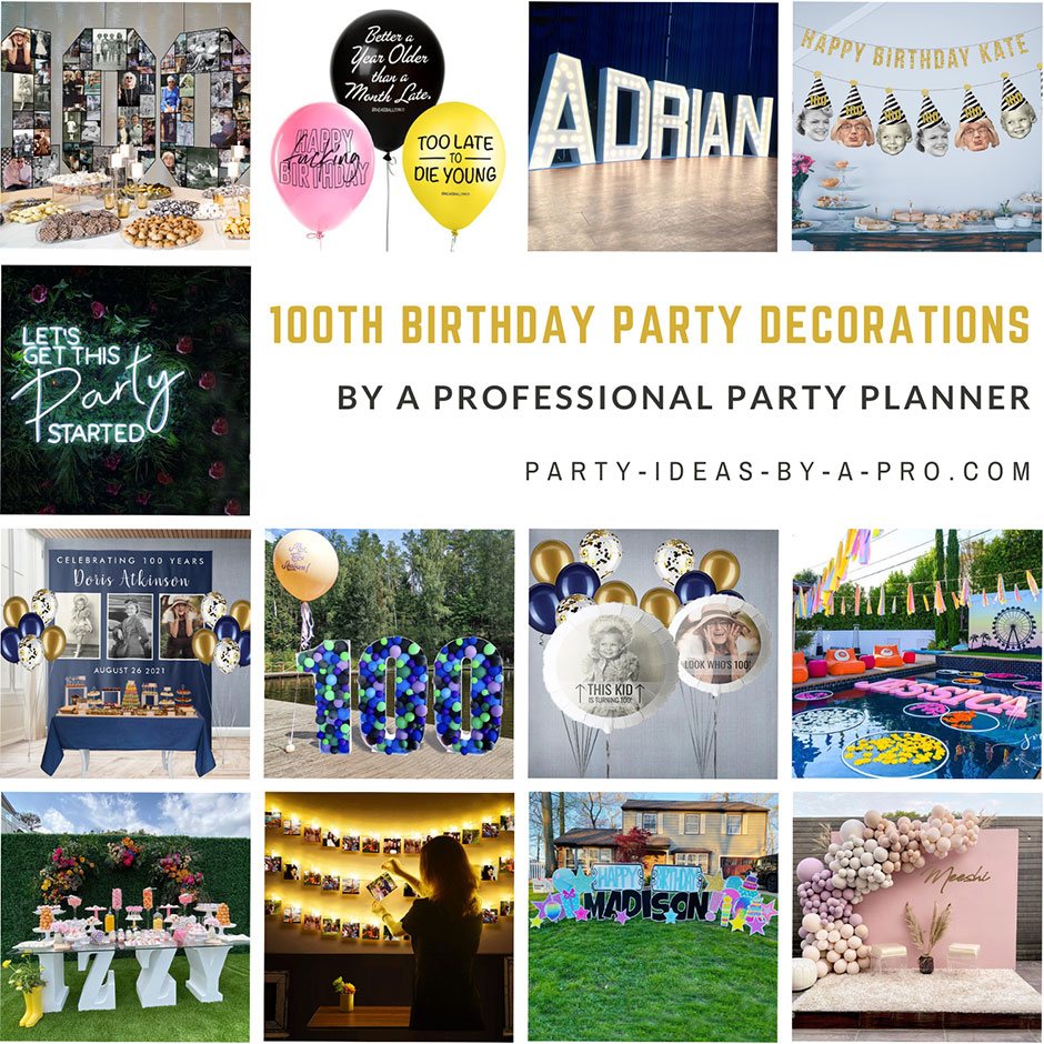 100th birthday party decorations
