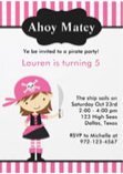 girl pirate invitations