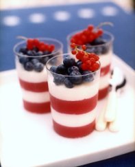 red white and blue parfaits