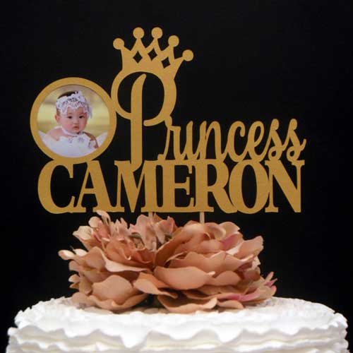 personalized photo cake topper