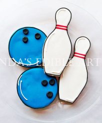 bowling cookies