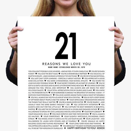 21 reasons We Love You