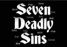 seven deadly sins invitations