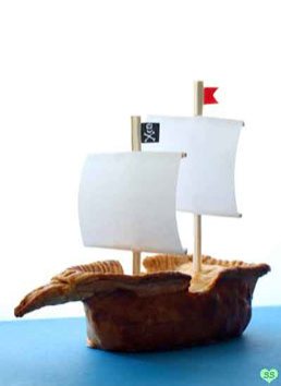 pirate boat dessert