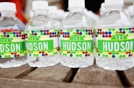 sesame street water bottle labels
