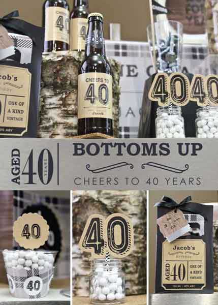 Aged to Perfection 30th birthday party supplies