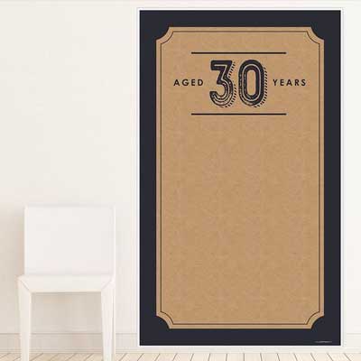Aged to Perfection 30th birthday backdrop
