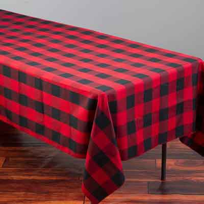 lumberjack plaid tablecloth