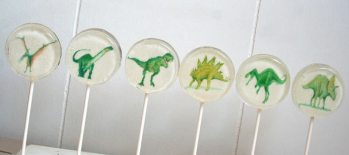 dinosaur lollipops