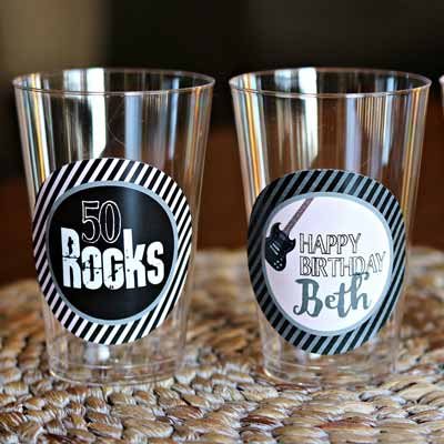 40 Rocks party cups