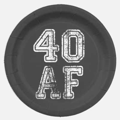 40 AF party plates