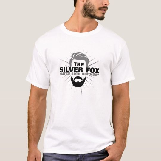 The Silver Fox with beard T shirt