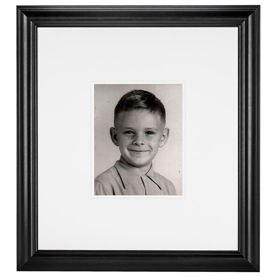 custom 50th birthday framed signing poster guestbook alternative with photo of birthday boy as a child