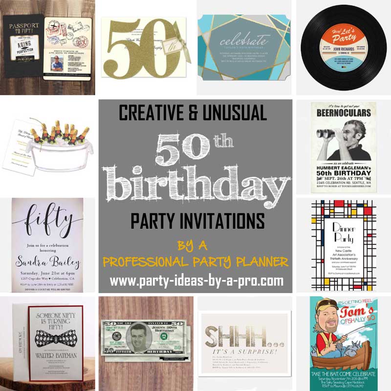 The Best 50th Birthday Invitations—by a Professional Party Planner