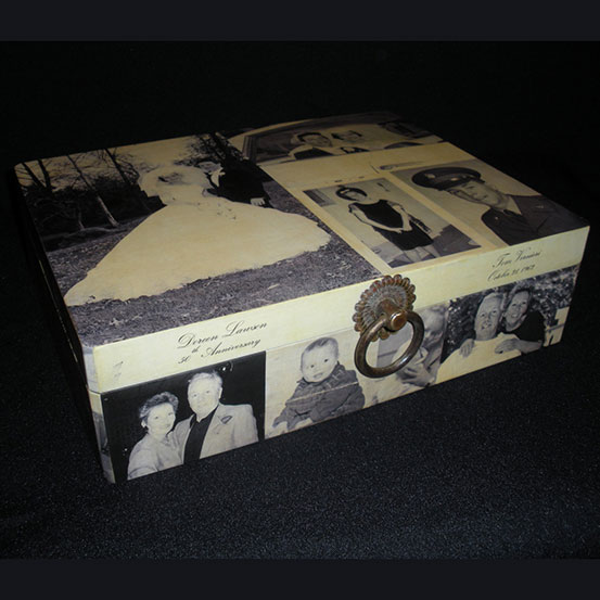 custom photo collage keepsake box
