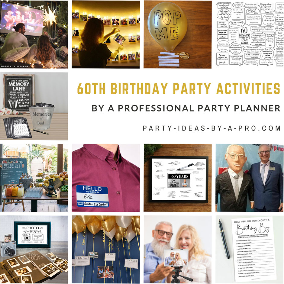 60th Birthday Party activities