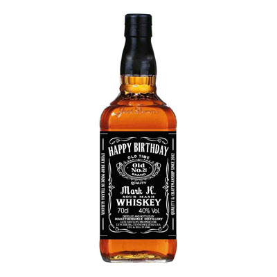 personalized Jack Daniels whiskey bottle labels