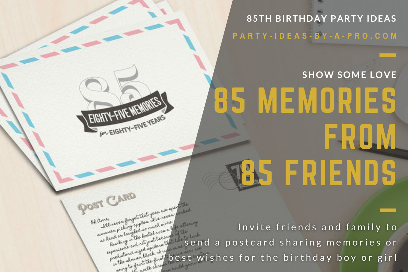 85 years of memories postcards