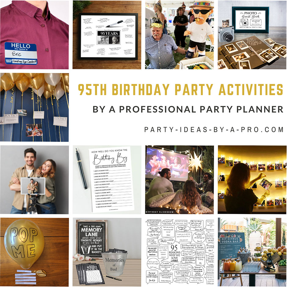 95th Birthday Party activities