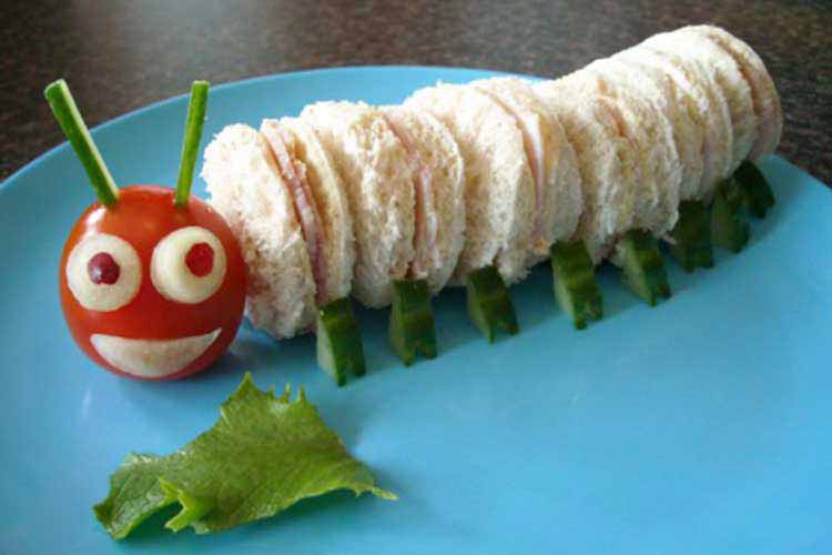 caterpillar sandwhiches