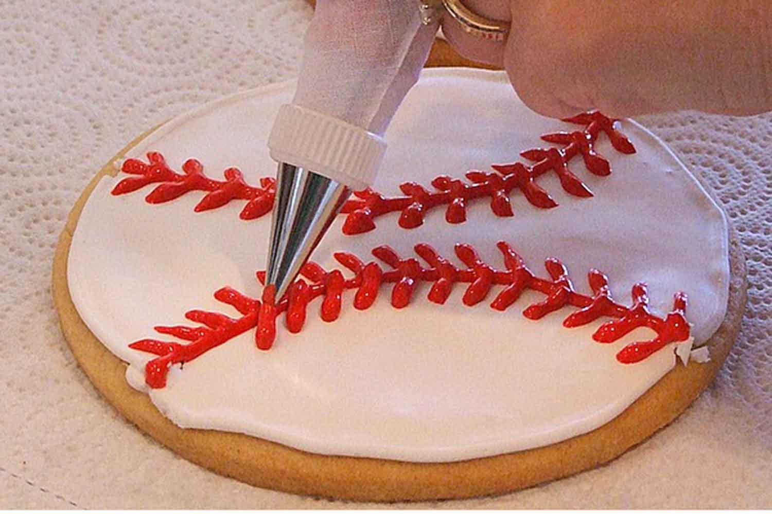 baseball cookie tutorial
