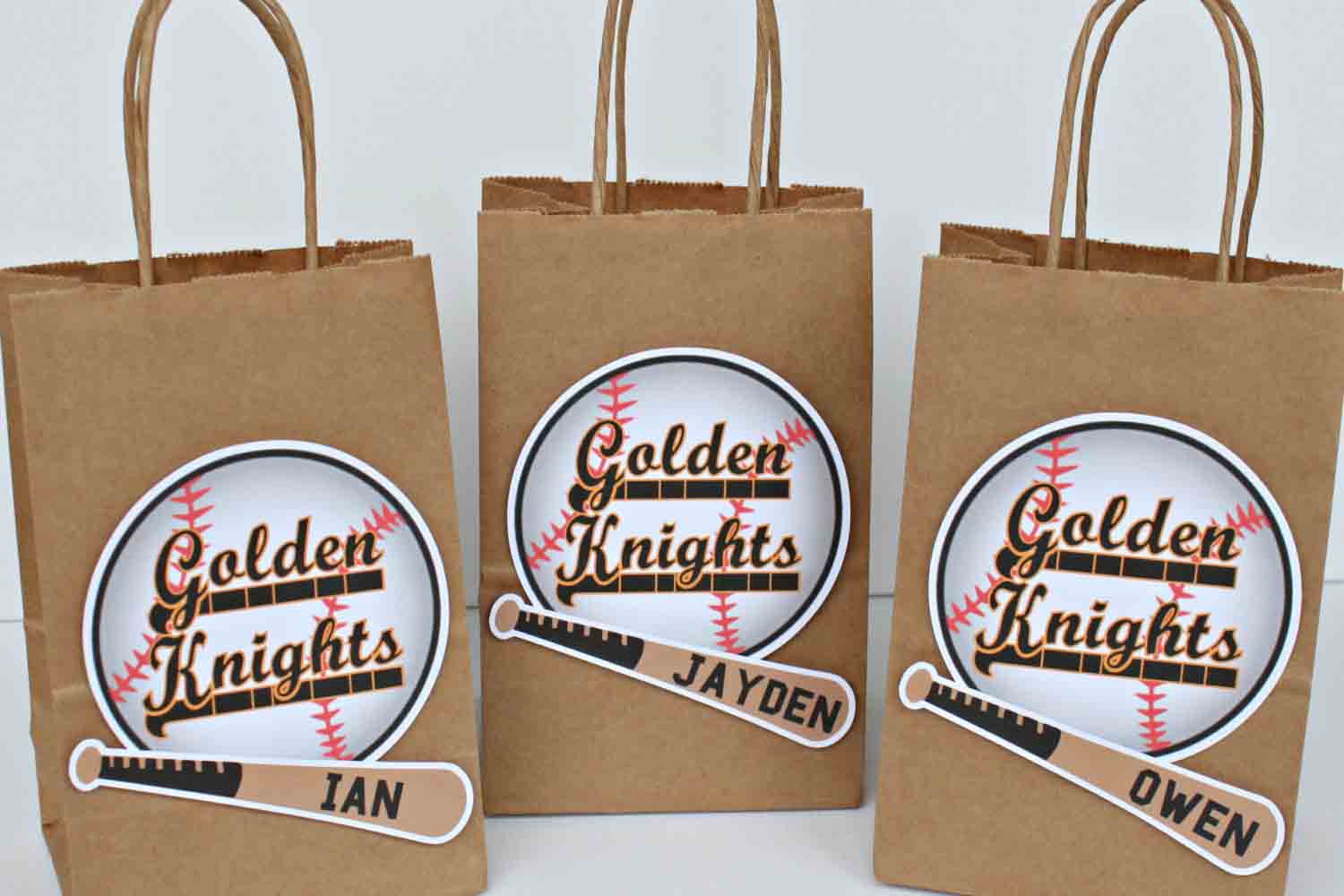 baseball party favor bags