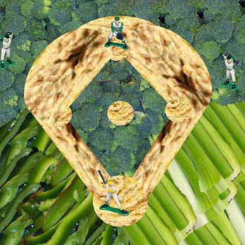 baseball vegetable platter