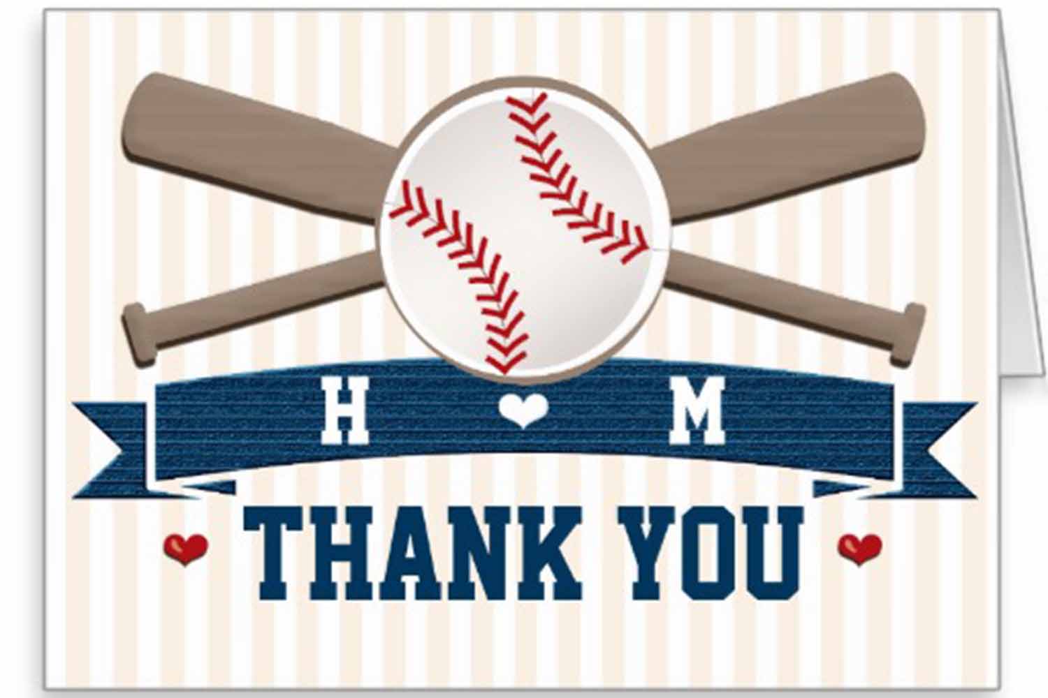 baseball thank you notes