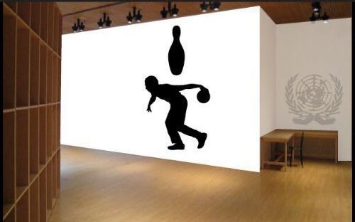 bowling wall decal