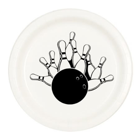 bowling party plates