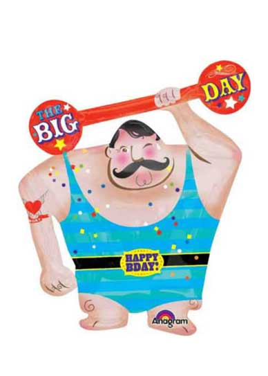 carnival strong man balloon
