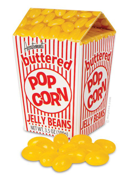 popcorn jellybeans